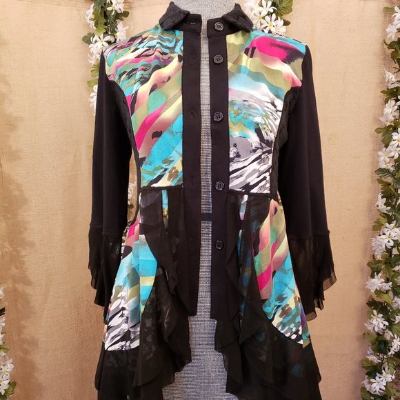 Mechant Tops - Funky Frock Colorful Top